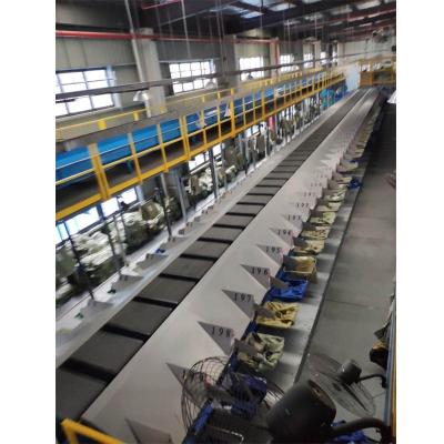 China Fire Resistant Economic Recycling Cross Belt Sorter For Parcel Express for sale