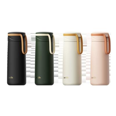 China 350ml Fashion Stainless Steel 350ml Vacuum Flask Mini Double Cup Sustainable Portable Wall Insulated Sports Hot Water Bottle for sale