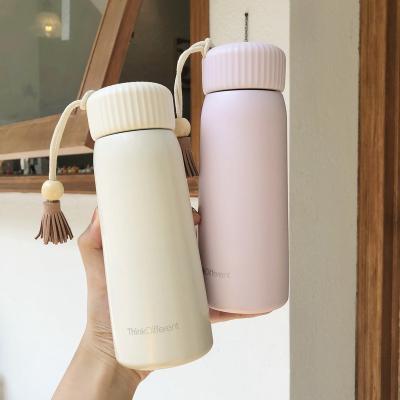 China 2022 Insulated Wall Vacuum Flask Stainless Steel Travel Portable Reusable Water Bottle Custom Viable 400ml Girls Ins Double for sale