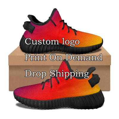 China Cushioning Print On Demand Lightweight Lace up Mesh Shoes for Women Drop Shipping Casual Men Breathable Sneakers Wholesale Low Price Shoes for sale