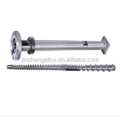 China plain single screw and screw extruder barrel for extruder machine / injection molding machine for sale