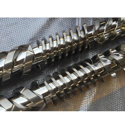 China Injection Molding Machinery Bimetallic Parallel Twin Screw Barrel For PP PE PVC Profile Sheet Foam Board Pipe Calcium CaCO3 for sale