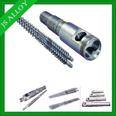 China design of pvc 38Crmoala extruder screw and barrel/conical twin screw and cylinder for extrusion line for sale