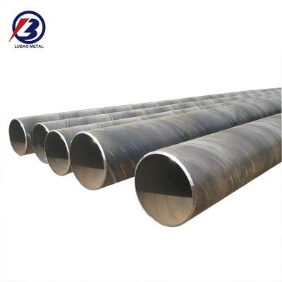 China Chemical Fertilizer Pipe High Pressure ASTM Underground Shelter SSAW Spiral Welded Pipe with Black Surface for sale