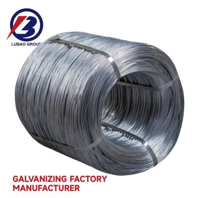 China Competitive Produce Spring Steel Grade Hot Dipped Galvanized Wire for Barbed Wire Chain Link Fence Welded Wire Hexagonal Mesh for sale