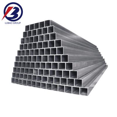 China GB Standard ST37 Hollow Square Tube 2.5 Inch Galvanized Steel Tubing Hot Dip Galvanized Square Pipe for Mechanical Parts for sale