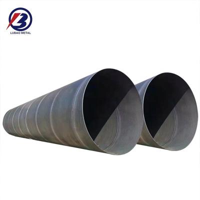 China Hot Rolled Hollow Carbon Pipe and Round Steel Tube for Large Diameter API5L 5CT Oil Carbon Steel ERW Spiral Welded Pipe Tube for sale