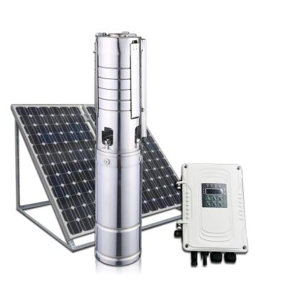 China Agriculture irrigation Single Phase Farm Irrigation Submersible Borehole Solar Powered Deep Well Stainless Steel Submersible Pump for sale