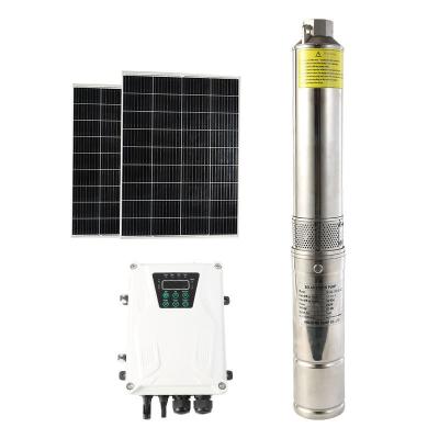 China Agriculture irrigation Hot Selling  FLD Series Solar Powered Pump 3inch Dc Brushless Solar Deep Well Water Pump for sale