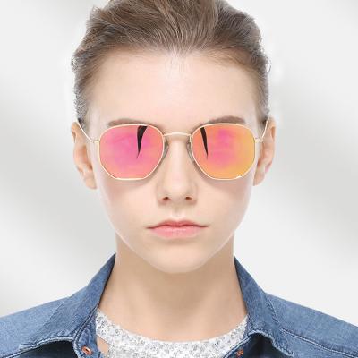 China New Style Sunglasses 3548N Fashion Trendy Round Frame Sunglasses Colorful Reflective Sunglasses For Wholesale, Designer Shades/ for sale