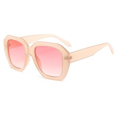 China Sunglasses 2021 New Big Fashion Vintage Sun Glasses Big Sun Glasses Oversized Red Shades One Piece Women for sale