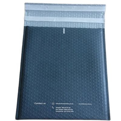 China Custom Aluminized Waterproof Black Metallic Bubble Mailers Bubble Wraps Wholesale Bubble Mailers for sale