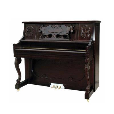 China Mechanical matte color vertical piano with luxurious dragon leg carving professional piano for sale