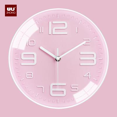 China LUMINOVA Wholesale Plastic Living Room Round Factory Wall Hanging 3D Clock WALL Sand Timer for sale