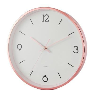 China Antique Style 12 Inch Printed Face Battery Operate Quartz Plastic Round Custom Wall Clock Digital Pendulum for sale