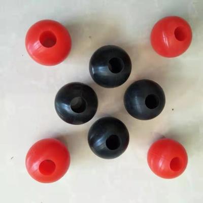 China Silicone Ball With Through Hole Industrial Grade Wear Resistant Rubber Ball Can Be Expanded And Color Silicone Rubber Customer Customized Size for sale