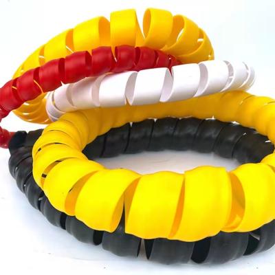 China New Designer Bundle Wire Finishing High And Low Tension Hose Wire Sheath Screw Spiral Protective Rubber Nylon Rubber Sleeve Customized Size for sale