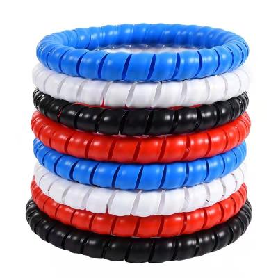 China Economic Bundle Wire Ending High And Low Voltage Pipe Sleeving Wire Sheath Screws Spiral Protective Rubber Nylon Sleeve Customized Size for sale