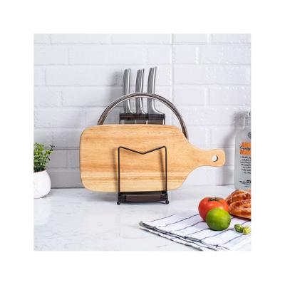 China Multifunctional Carbon Steel Stocked Kitchen Chopper Holder Knife Kitchen Pot Cover Storage for sale