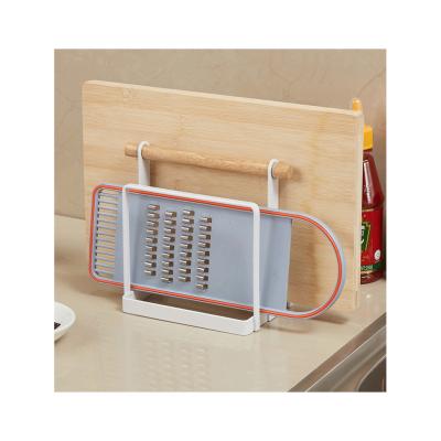 China Hot Selling Viable On Amazon Metal Storage Rack For Cutting Plate With Handle Dish Rack Kitchen Metal Kitchen Rack for sale