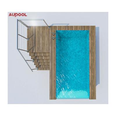 China Easy Install Outdoor Aupool Frame Swimming Pool With Acrylic Sheet for sale