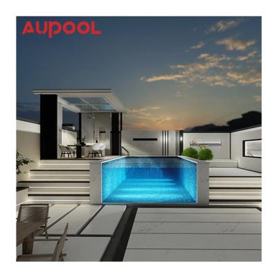 China Cast Acrylic Panel Swimming Pool Bigeer Transparent Indoor Outdoor Acrylic Pool Without Boundary Swimming Pool for sale