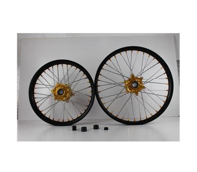 China OEM Hub Good Quality Best Selling Gold Color Aluminum Alloy Motorcycle Wheels For EXCEPT SXF for sale