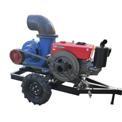 China Easy to use drainage and flood control pump, 4 inch small diesel pump, small diesel portable for sale