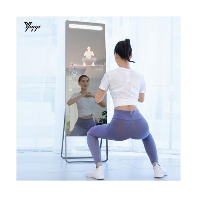 China Minimalist Touch Screen Magic Mirror Touch Screen Interactive Mirror Fitness GYM Phone Wireless Magic Mirror for sale