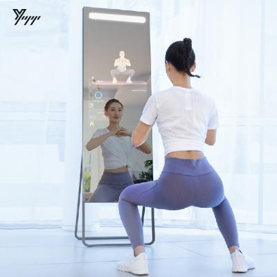 China Minimalist Interactive Smart Touch Screen Mirror Mirror AI Sports Fitness Full Body Magic Mirror for sale