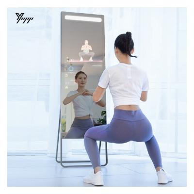 China Hot Sales Minimalist Dressing Mirror AI Fitness Mirror Touch Screen Virtual Home AI Smart Mirror for sale