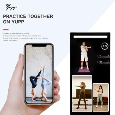 China Hot Sales Fitness Mirror Full Body Minimalist Intelligent Smart Sport Home Exercise AI Magic Mirror for sale