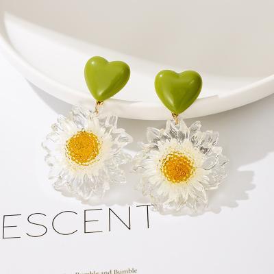 China Environmentally Friendly Korean Mixed Cute Circle Earrings Wholesale Fashion Women Girls Circle Earrings Acrylic Accessory for sale