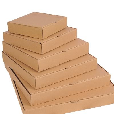 China Recycled Materials Wholesale Corrugated White Cardboard 12 Inch 35 Cm Pizza Boxes Custom Paper Pizza Boxes Wholesale Box Supplier for sale