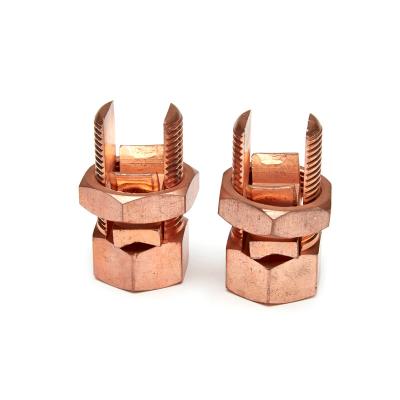 China Good Selling High Quality T/J Power Brass Copper Bolt Split Connector for sale
