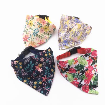 China Personalized Pet Accessories Designer Dog Collar Leash Dog Bandana Over The Collar For Different Printing for sale