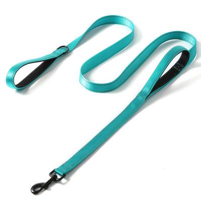 China Accesorios Para Mascotas Reflective Soft Two Handle 6ft Dog Leash Safety Reflective Dog Running Leads With Durable Nylon for sale