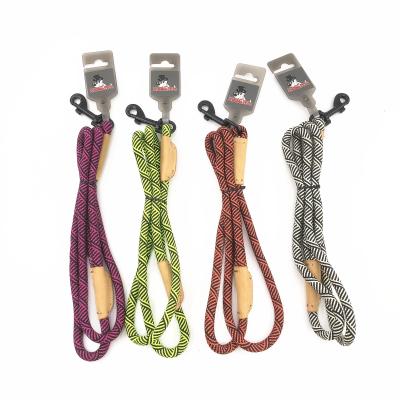 China Hot Amazon Sales Custom Braided Rope Lead Braided Dog Leash Dog Lead Rope Dog Elevating Leash With Competitive Price for sale