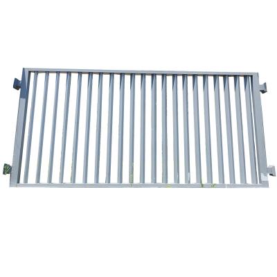 China Black Welded Residential Aluminum Railings Fence Powdercoated Frame 3 Rail for sale