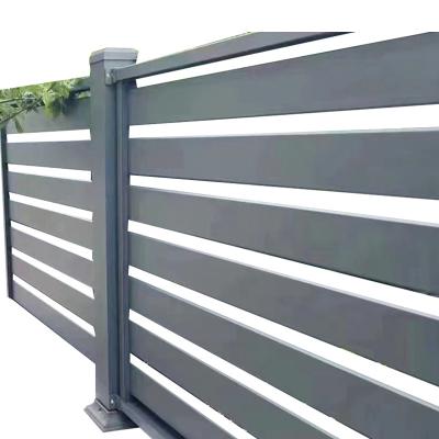 China Modern Horizontal Aluminum Railing Decorative Slat Fencing Self Installation for sale