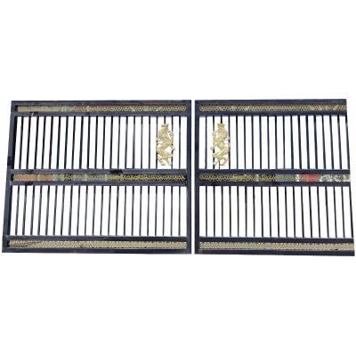 China Modern Security Wrought Iron Gate Trellis Hot Dip Galvanized Steel For Front Porch for sale