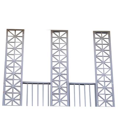 China Matte Black Aluminum Wrought Iron Balcony Railing Security Steel Balustrade for sale