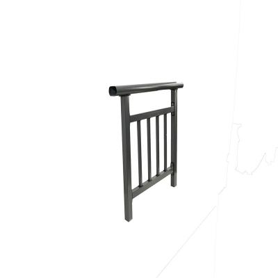 China Rustic Double Welded Exterior Wrought Iron Railing Iron Stair Baluster Batch Production for sale