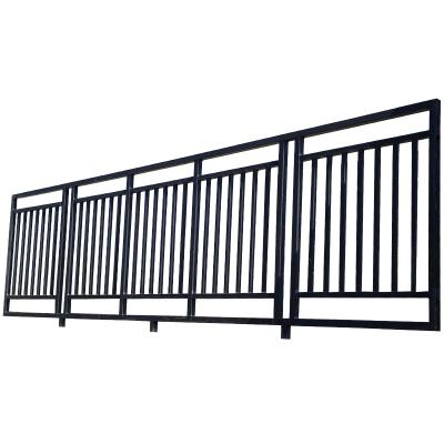 China Welding Galvanized Steel Rod Wrought Iron Guard Rails For Deck Customized for sale