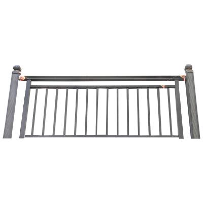 China Outdoor Balcony Electrostatic Wrought Iron Guardrail Fence Railing Galvanised Steel for sale