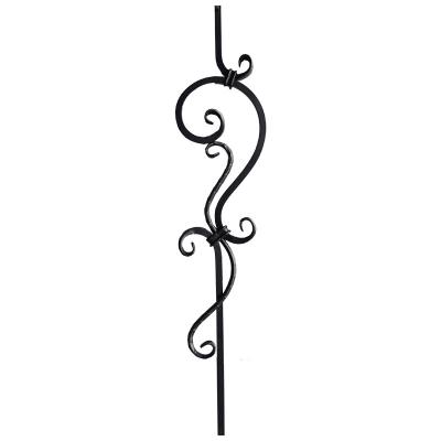 China Vintage staal metalen handrail componenten gietijzeren balusters bloemenversieringen Te koop