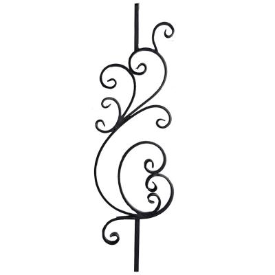 China Contemporary Wrought Iron Railing Parts Decorative Balusters Customized for sale