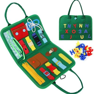 China Other 2022 Hot Sale Amazon Toys Skills Educational Toddlers Busy Board Basic Activity Board For Early Learning Life Skills Developmental Toys for sale