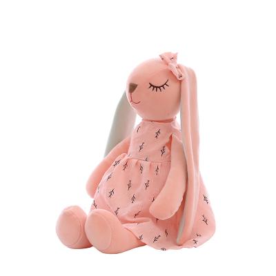 China Waterproof 2022 Bunny Plush Baby Toys Long Ears Soft Plush Toys Rabbit Doll For Kids Sleep Rabbit Mate Stuffed Plush Animal Toys for sale