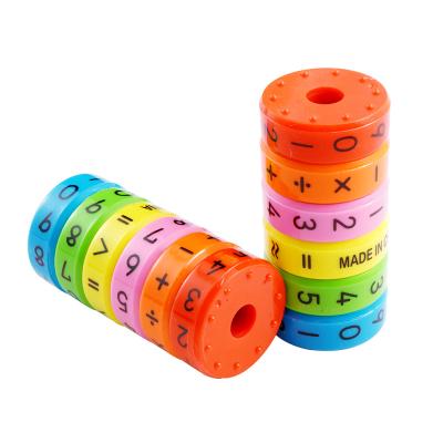 China Abacus educational soroban education math numbers magnetic cylinder learning math abacus toys kindergarten kids colorful ring and primary school for sale